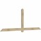 Ekena Millwork Eugene Rough Sawn Timber Gable Bracket, Douglas Fir, 96"W x 36"H x 2"D x 4"F, 9/12 Pitch GBW096X36X0204EUG00RDF - alternate 5